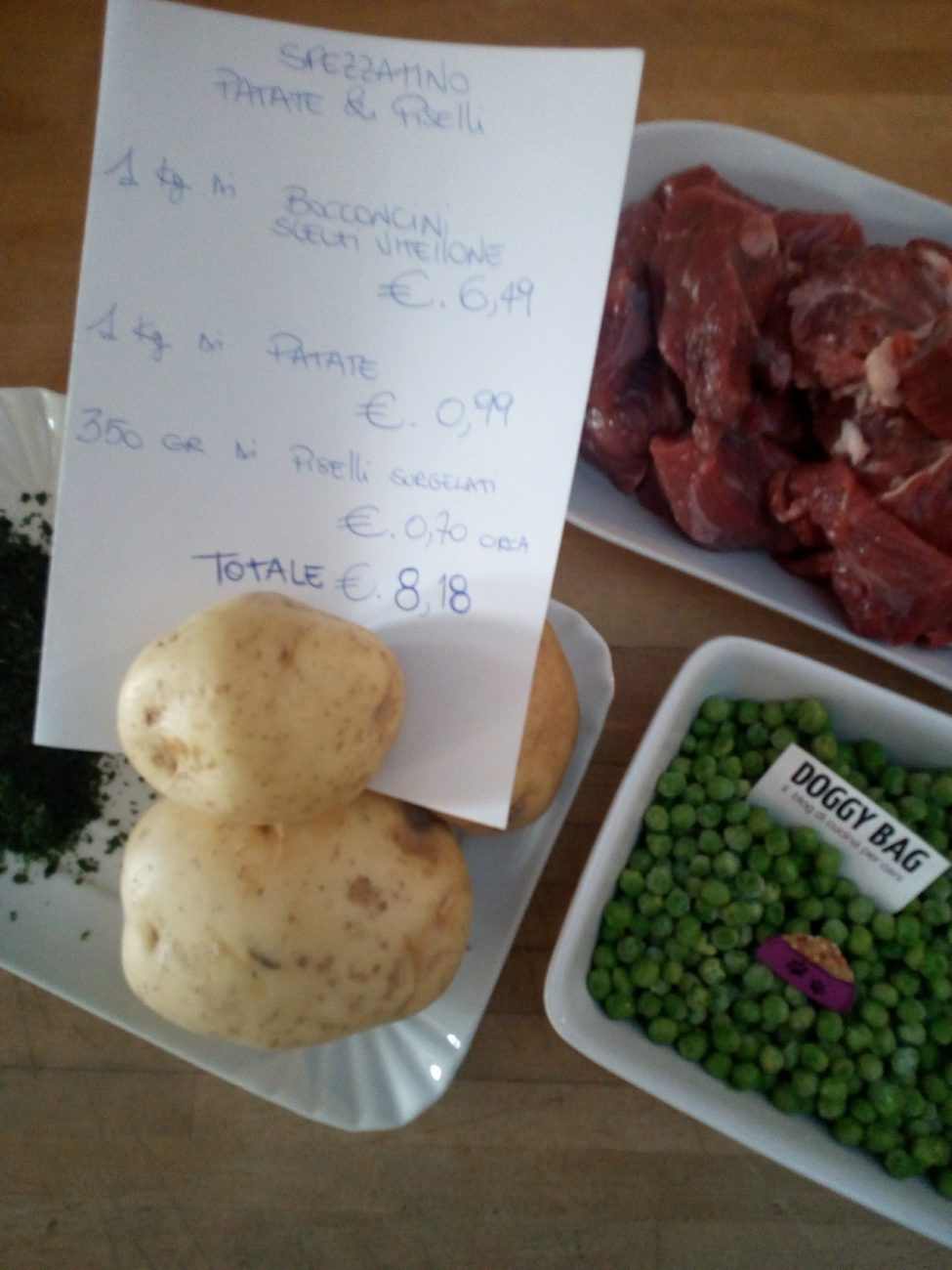Spezzatino patate e piselli